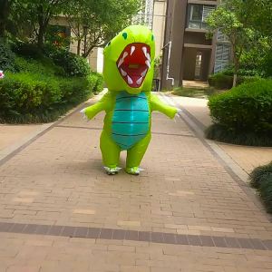 Halloween party dinosaur role-playing inflatable costume with fan battery box can only be washed. Multiple styles to choose from
