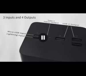 【COD】Power bank 10000mah Kapasitas tinggi 4 USB Port 3 Input fast charging powerbank awet dan tahan lama