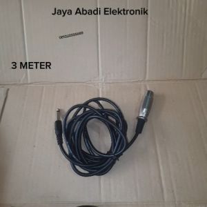 P206 ORI KABEL MICROHONE 3M MIK MIC MIX MIKROPHONE AUDIO CANNON XLR FEMALE TO AKAI MONO 3 METER AKAY