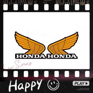 Motorcycle Reflective Sticker Shock Absorption Wings Decal Decoration Scooter Racing Side Strip Body Accessories Waterproof For Honda Wave 110 125 Scoopy PCX150 CBR150R 250rr