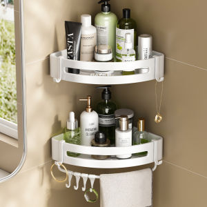 Wall Mounted Triangle Storage Rack Without Drilling