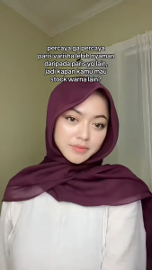 Hijab Paris Jadul Varisha Anti Letoy - Kerudung / Jilbab Segi Empat - Square