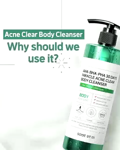 some by mi AHA.BHA.PHA 30 DAYS MIRACLE ACNE CLEAR BODY CLEANSER 400ml | Body Acne Cleanser BHA Body Wash Pore Care Back Acne Treatment Gentle Exfoliating Wash