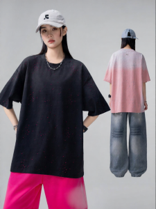 AOGZ | Summer Gradient Color Starry Sky Design T-shirt