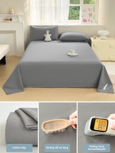 MENGWEIJUE | Drap Giường Bông Cotton Dày Toàn Năm