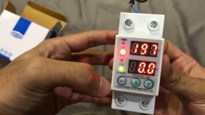 COD Cepat BEVAV MCB Digital Din Rail Over Voltage Current Protector 220V 40A / Pelindung Arus dan Tegangan Proteksi Tegangan Berlebih Digital - VAP-2P