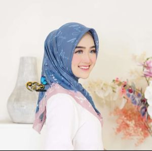 Hijab Voal Segi Empat Motif Cantik jilbab segi Empat Motif