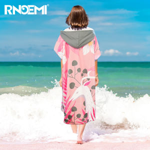 Quick Dry Swimming Robe Towel Cloak Womens Thermal Beach Towel Absorbent Sunscreen Wearable Bathrobe Polyester Nylon