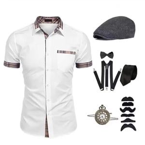 Popular 1920S Gatsby Party Suit Shirt Annual Meeting Singer Hip Hop Stage Performance  Dropshipping