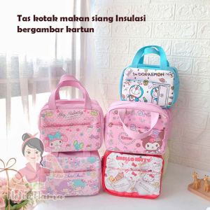 Tas Bekal Anak Sanrio Termal Bahan Kulit PU Leather