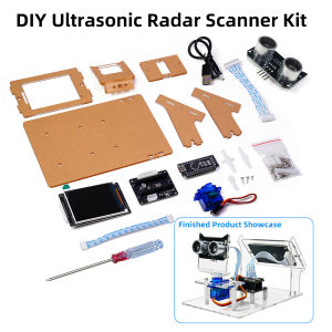 Ultrasonic Radar Scanner Sensor Module DC 5V DIY Kit HXFB Graphical Program Support Arduino Distance Detection for Student Learn