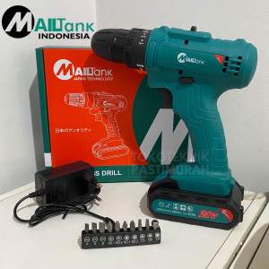 Bor Cas Baterai 21v Bor Cordless Besi Kayu Triplek Mailtank SH 201 SH201 Bor 10mm