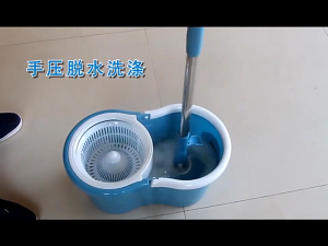 LOVO ชุดถังปั่น Super Clean Duo Wash ใหม่ พร้อมชุดม็อบไมโครไฟเบอร์ ถังเดี่ยว 1 ใบ ไม้ม็อบถูพื้น ถังปั่นไม้ถูพื้นไซส์มาตรฐาน