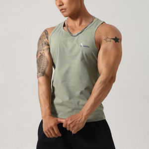 Mens Summer Sleeveless Sport Vest Basketball Training Fitness Clothes Iron Gym Hard Man Casual American Style Tank Top