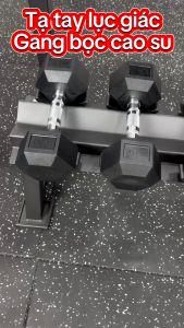 Tạ Tay Gang Bọc Cao Su Lục Giác 7.5kg-25kg ( Nhập Khẩu ) OneSport