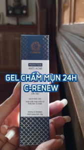 Gel Ngừa Mụn C-RENEW Anti Acne 24 - Hiệu Quả Sạch Mụn Hết Thâm Chỉ Sau 24h ( TẶNG 1 Sữa rửa mặt C-RENEW ngừa mụn 50g)