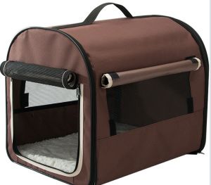 กระเป๋าใส่แมวขนาดใหญ่พกพาสะดวกสำหรับเดินทางพร้อมที่นอนพับได้สำหรับสุนัขและแมว กระเป๋าใส่แมวพับได้แบบพกพาสำหรับเดินทาง กระเป๋าใส่แมวแบบอเนกประสงค์สำหรับเด็ก