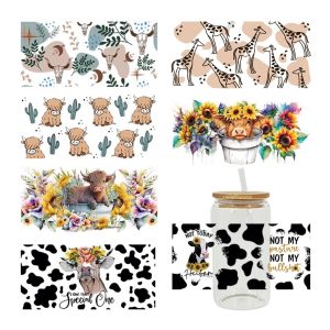 Cartoon Print Color Logo Cup Sticker Water Cup Sticker Glass Paster Cup Seamless Waterproof Crystal Label In Stock Decorative Sticker