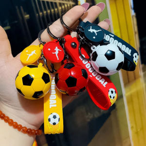 Car Football Keychain For car Fan PVC Soft Glue Soccer Pendant Keychain Accessories Bag Decoration Qatar Cup Souvenirs Key Chain Gifts