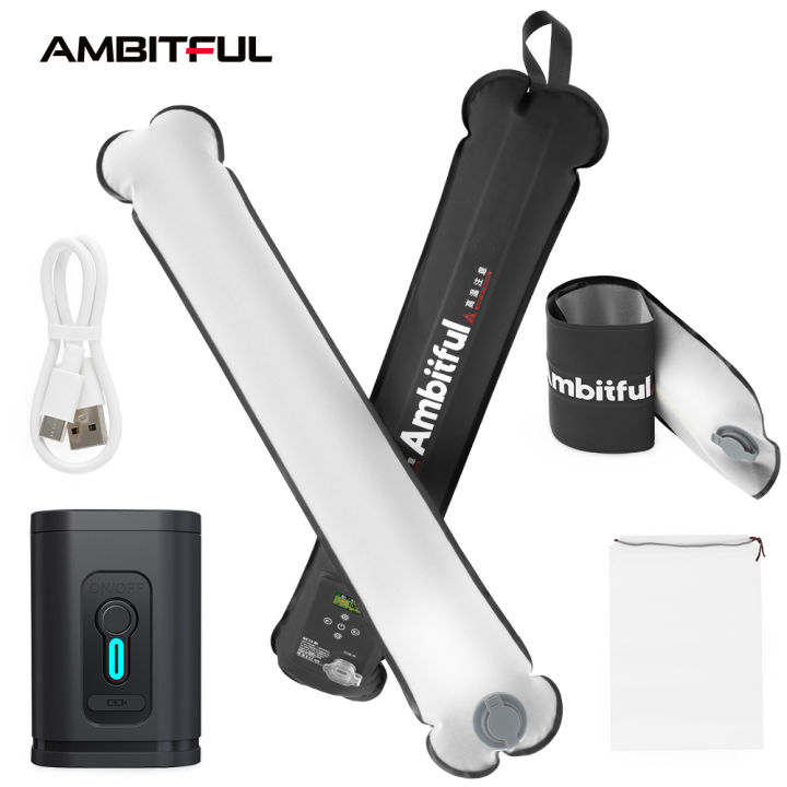AMBITFUL GC12 Gold Crow 12 Flexible Photography Lighting Air Light 2700K-6500K Portable LED Soft Light Inflatable GC12 BI Studio