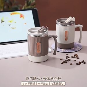 GELAS MUG YUEDISI 400 ML STAINLESS STEEL 304 CANGKIR KOPI / COFFEE TUMBLER / MUG TAHAN PANAS & DINGIN / MUG COFFEE COUPLE