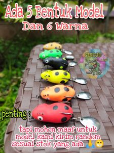 umpan tiruan untuk mancing ikan gabus paling killer ukuran 3cm soft frog mini Sikojo Lure