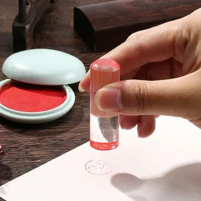 Natural Agate Stamp Calligraphy Engraving Student Name Stamp Craftsmanship Dragon Chapter Free Shipping from China