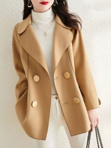 Versatile Casual Loose Slimming Womens Wool Coat