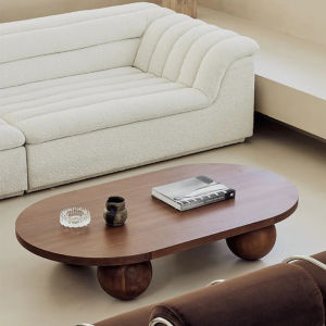 GOOFANSER | Designer Creative Art Retro Zen Oval Coffee Table