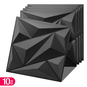 10pcs Diamond Design Decorated 3D Wallpanel 30cmx30cm Matte White/Black/Golden Diy Home Decoration Wallboard Wall stickers