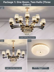 Aiskdan | Luxury Crystal Chandelier Simple Modern