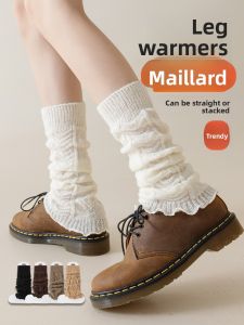 JINGCHI | Womens Leggings Thin Summer White Autumn Winter Shaping Socks JK Stockings Stylish Warm Fluffy Twist Foot Covers