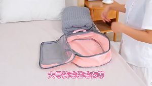 Compression Packing Cubes Expandable Travel Luggage Organizer Suitcases Storage Bags