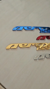 Emblem Logo Aerox 155 Akrilik Acrylic Timbul 3D