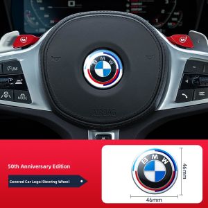 BONINGYU | 50th Anniversary Car Badge Cover For BMW Series 1 2 3 4 5 X1 X2 X3 X4 X5 X6