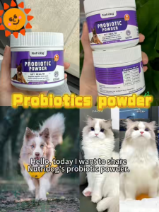 Dog probiotics Highly active probiotic powder for dogs | Improve soft stool and bad breath | Promote digestion and absorption | Enhance physical fitness