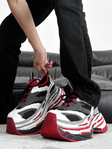 Paris 16XL Couple Dad Shoes Mens Thick Bottom Retro Street Tire Shoes Heightening Casual Sports Shoes Womens round Toe