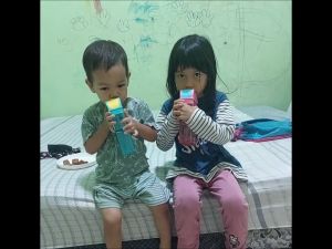Kandila Juice Cup KDL007: Botol Minum Anak Model Kotak Flat