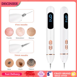 DECINIEE LCD Plasma Removal Pen Face Wart Freckle Remover Machine Mole Dark Spot Skin Tag Removal 9 Level USB Charge Beauty Salon