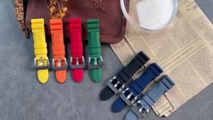Rubber Watch Band for Panerai SUBMERSIBLE PAM441 359 Pa111 Soft Silicone 22mm 24mm Bracelet Men Watch Strap Watch Accessories