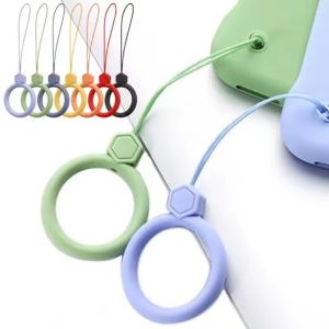Dây Đeo Điện Thoại Silicon Mềm Mại Màu Trơn Thời Trang Chống Mất Dành Cho Điện Thoại Máy Ảnh Thẻ.