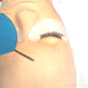 Multifunction Eyelash Mirror Magnifying Beauty Long Handle Mirror Checking False Eyelash Random color