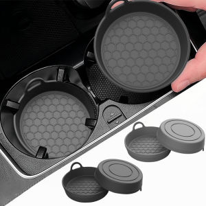 2 chiếc đế đặt cốc uống nước chống trượt Silicone đế lót ly hình ô tô ngăn đựng cốc nước
