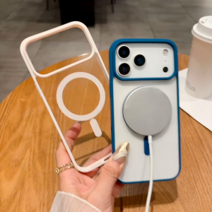 Googlehitech iPhone 16Pro / 16Pro Max / 16plus - (เรือด่วนจากประเทศไทย) Magsafe การชาร์จแบบไร้สายนาโนชุบเคสฝาหลัง iPhone ปกหลัง