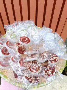 Kẹo Cuộn Mix Vị  Bến Tre ( Mảng Cầu Cuộn Chuối Cuộn Dừa Cuộn Gừng Cuộn)