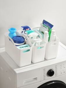 White Plastic Storage Basket Bath Wash Swimming Satchel Storage Basket Soft Blue