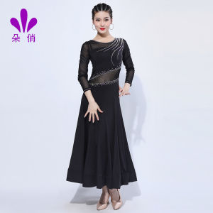 Duqiao Modern Dance Dress Competition National Standard Performance Costume Ballroom Dance Waltz Large Swing Dress New Suit