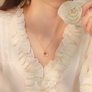 Silver Snake And Rose Necklace Womens Style Luxury Minimalist Pure Silver Zodiac Gift Fresh out Fashion Jewelry Accessories