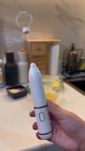 KONKA 3-Speed Handheld Electric Mixer with Foamer USB Rechargeable Milk Frother Coffee Blender and Baking Tool