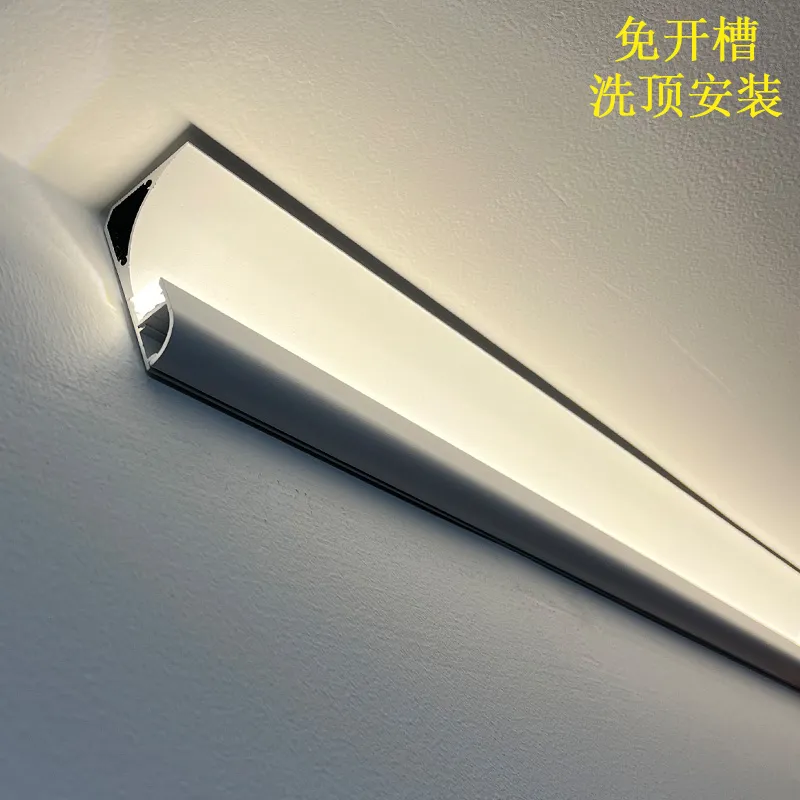 Double-Sided Luminous Top Corner Free Ceiling Wall Washer Light Surface  Mounted LED Aluminum Profile Line Light Profile - China LED Profile, LED  Profile for Top Corner Light